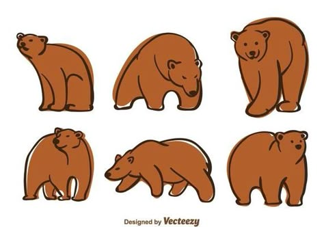 Sigma Poster, Bear Character Design, Bear Vector, Bear Drawing, Cute Bear Drawings, Bear Character, Bear Animal, Bear Illustration, Bear Face