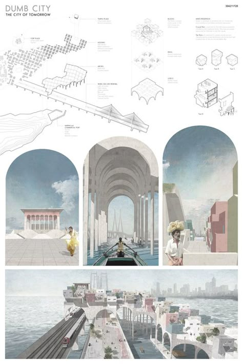 Poster Arsitektur, Plan Concept Architecture, Portfolio D'architecture, Architecture Boards, Collage Architecture, Architecture Design Presentation, Arch Presentation, Presentation Board Design, Architecture Portfolio Design