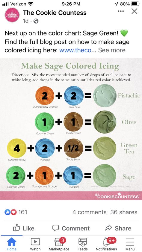 Sage Green Frosting Color, Sage Green Icing How To Make, Sage Green Icing, How To Make Light Green Colour, How To Make Sea Green Color, Fondant Color Mixing Chart, Making Sage Green Icing, Wilton Colour Chart Color Mixing, Sage Royal Icing