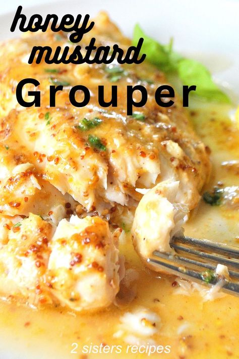 Honey Mustard Grouper is an easy recipe for white fish baked with a flavorful honey mustard glaze. This grouper always turns out moist, tender and delicious-tasting every time. Baked Fish Meals, Yellow Eye Fish Recipes, Frozen Grouper Recipes, Grouper Recipe, Fish Cheeks Recipes, Triggerfish Recipe, Easy White Fish Recipes, Grouper Fillet Recipe, Baked Grouper Recipes