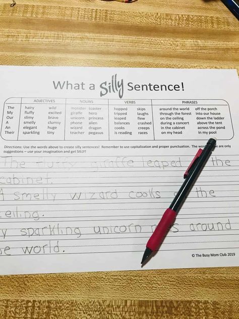 Learning To Write Sentences, Sentence Building Activities 3rd Grade, Fun Sentence Writing Activities, Build A Sentence Activity, Handwriting Intervention, Writing Sentences Activities, Sentence Building Activities, Writing Interventions, Sentence Writing Activities