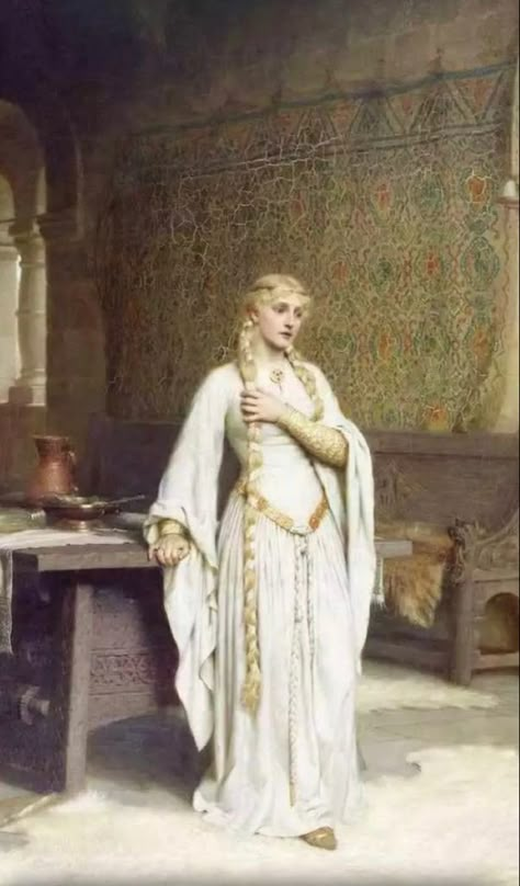 Edmund Blair Leighton, Lady Godiva, Woman In White, Pre Raphaelite, Medieval Art, Classical Art, Middle Ages, Classic Art, Art Inspo