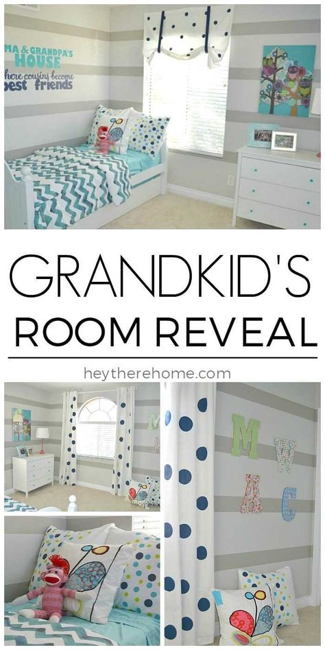 a special room for the grandkid's and grandma and grandpa's house Grandkids Bedroom Ideas, Grandkids Room At Grandmas, Grandkids Bedroom At Grandmas, Grandchildren Bedroom, Grandkids Playroom, Grandkids Bedroom, Sleepover Room, Grandkids Room, Kids Sleepover