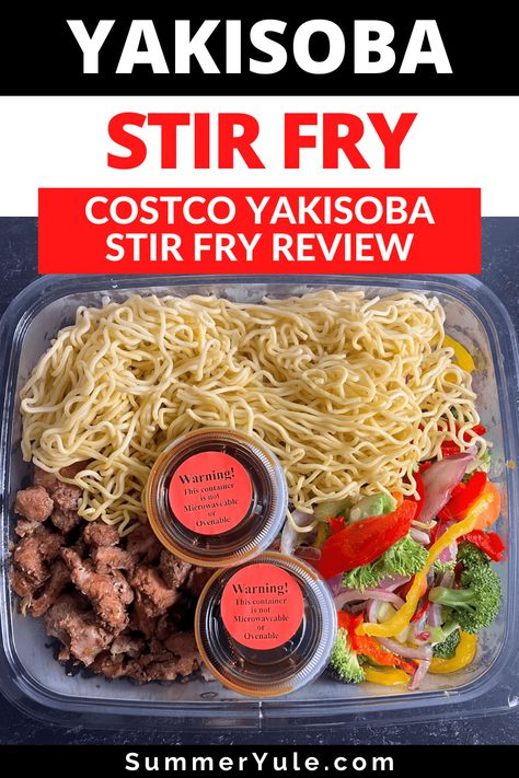 Costco Stir Fry Vegetables Recipe, Costco Yakisoba Recipe, Yakisoba Noodles Recipe, Yule Recipes, Stir Fry With Noodles, Yakisoba Recipe, Yakisoba Noodles, Chicken Stir Fry With Noodles, Vegetable Stir Fry Recipe