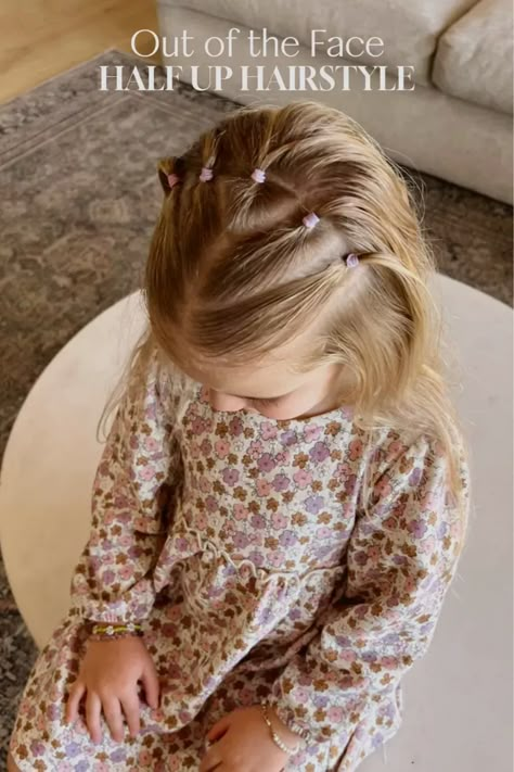 Another easy, 5 minute hairstyle ✨🫶🏻 A cute triangle out of the face hairstyle! They are so quick to do, and something I fall back to often. The perfect hairstyle for a quick hairstyle for school or sports. Save for hairstyle ideas and tap to shop the hair products we used! Toddler Hairstyles Girl Summer, Summer Hairstyles For Girls Kids, Long Hair Toddler Girl Hairstyles, Little White Girl Hairstyles, Hairstyles For 3 Year Girl, Easy Hairstyles For Kindergarten, Toddler Summer Hairstyles, 1st Grade Hairstyles, Summer Hairstyles For Kids