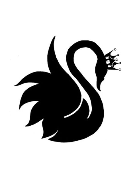 Swan Stencils will help children show a creative streak and create wonderful crafts with their own hands. Black Swan Logo, Black Swan Tattoo, Bird Stencils, University Branding, Fairy Stencil, Galactic Art, Swan Drawing, Blue Flowers Background, Swan Tattoo