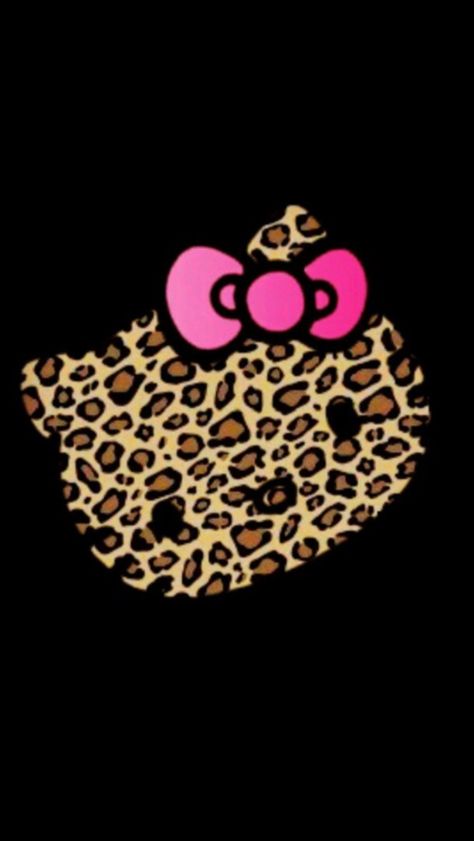 Cheetah hello kitty Print Hello Kitty, Hello Kitty Leopard, Pink And Black Wallpaper, Hello Kitty Beach, Pink Hello Kitty, Trashy Y2k, Kitty Wallpaper, Hello Kitty Wallpaper, Black Wallpaper