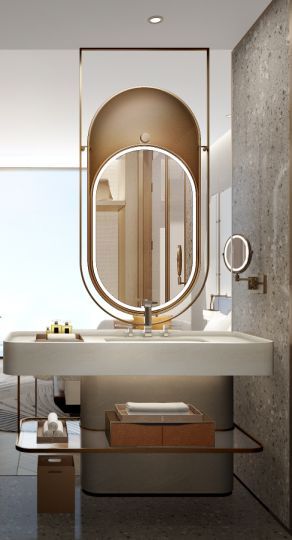 Smart Mirror Bathroom, Bathroom Designs Ideas, Washroom Vanity, Frameless Bathroom Mirror, Latest Bathroom Designs, New Modern House, Bathroom Sanitary, Modern Bathroom Mirrors, Restroom Design