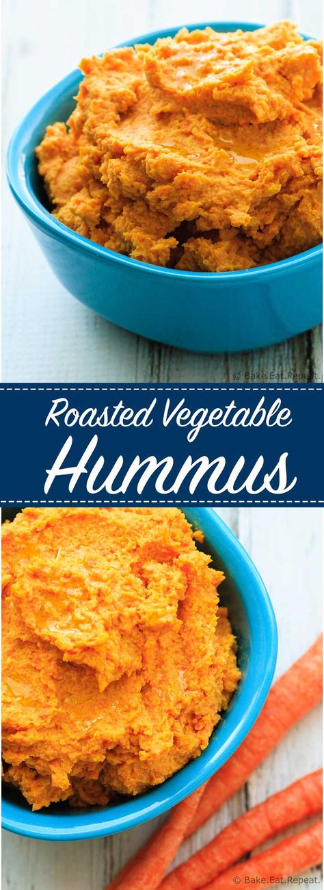 Roasted Vegetable Hummus, Vegetable Hummus, Carrots Sweet, Snacks Savory, Savory Dips, Snack Easy, Delicious Dips, Eating Better, Dip Recipes Easy