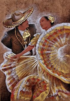 Mexican Art Painting, Bedroom Decor Modern, Dancer Poster, Hispanic Art, Mexican Artwork, Mexican Paintings, Latino Art, Mexican Culture Art, Folk Painting