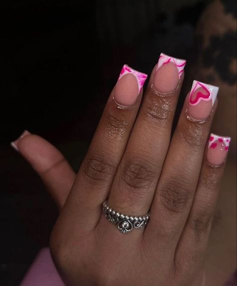 Acrylic Toe Nails, Nails Coffin Short, Hard Nails, Girly Acrylic, Colored Acrylic Nails, Colored Acrylic, French Tip Acrylic Nails, Girly Acrylic Nails, Acrylic Nails Designs