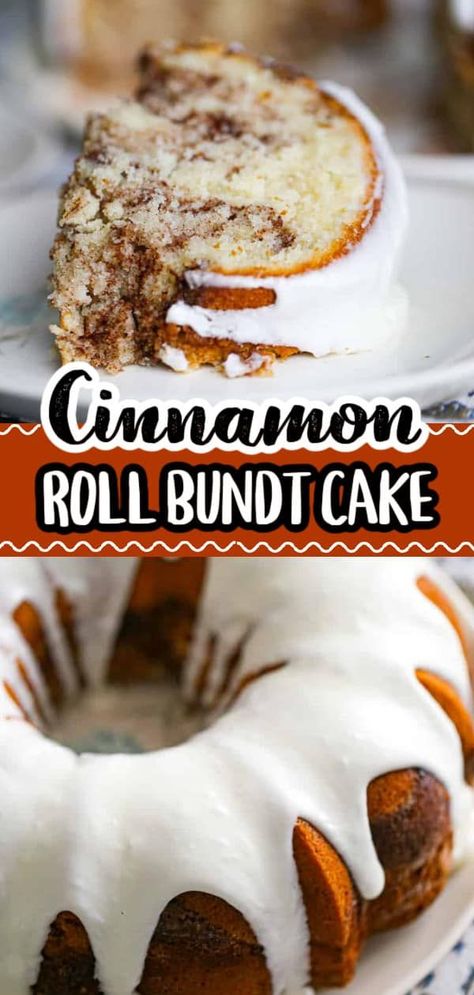 Discover the joy of baking with this Simple & Easy Homemade Cinnamon Roll Bundt Cake recipe! Perfect for the fall season, this warm, cinnamon-spiced Bundt cake is a delightful treat for the holidays. Whether you're a seasoned baker or a beginner, whip up this comforting dessert for a delicious homemade Christmas surprise. A true testament to the magic of simple, seasonal baking! Cinnamon Roll Bundt Cake, Puding Cake, Bundt Pan Recipes, Weight Watcher Desserts, Cinnamon Pecans, Homemade Cinnamon Rolls, Cinnamon Roll Cake, Dessert Aux Fruits, Low Carb Dessert