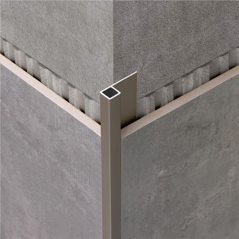 Foshan Niu Yuan Hardware Curved Aluminum Metal Tile Trim - Buy Ceramic Wall Tile Trim Strip,Transition Profile,Metal Protective Corner Edge Product on Alibaba.com Tile Edging Trim Ideas, Metal Tile Trim, Tile Transition, Tile Edge Trim, Exterior Wall Cladding, Floor Trim, Bathroom Design Trends, Tile Edge, Metal Tile