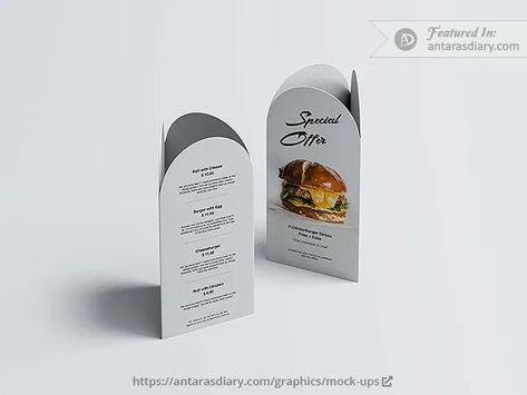 Free Twin Vertical Table Tents Mockup PSD Files Download – Antara's Diary Tent Cards Design, Table Tents Restaurant, Table Tent Design Restaurant, Tent Card Design Restaurant, Table Card Design, Restaurant Menus Design, Tent Card Design, Menu Mockup Free, Table Tent Design