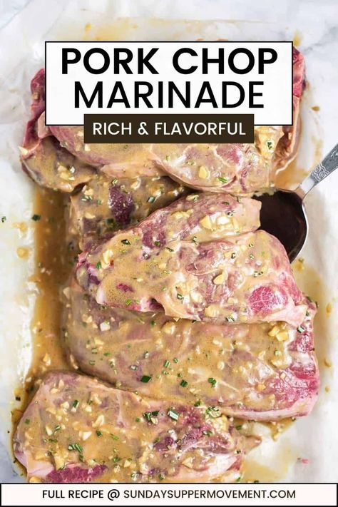 Pork Loin Chop Marinade Recipes, Homemade Pork Chop Marinade, Easy Marinade For Pork Chops, Boneless Pork Chop Marinade For Grill, Best Marinade For Pork Chops, How To Marinate Pork Chops, Keto Pork Chop Marinade, Marinade For Boneless Pork Chops, Porkchop Marinade Recipes Sauces