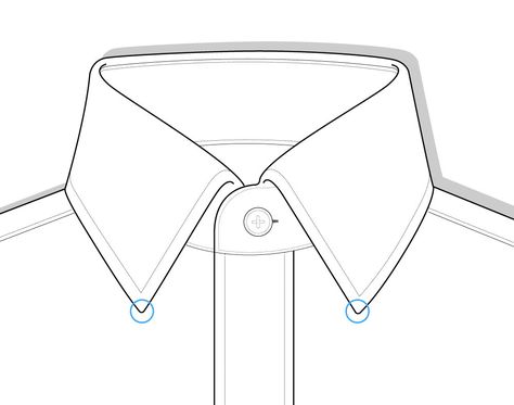 Collar Point Diagram How To Draw Shirts, Draw A Dress, Dress Shirt Collar Styles, Dress Shirt Collar, Shirt Collar Pattern, Best Casual Shirts, Shirt Sketch, Diy Dog Collar, Fashion Sketching