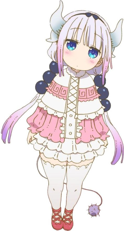 From Miss Kobayashi's Dragon Maid. Kanna Kobayashi, Anime Webcore, Kobayashi Dragon Maid, Kanna Kamui, Miss Kobayashi, Manga Hair, Maid Cosplay, Kobayashi San, Miss Kobayashi's Dragon Maid