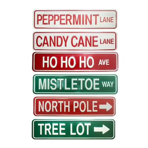 Assorted Christmas Street Wall Sign By Ashland® http://www.michaels.com/m/10559297 Christmas Cricut Crafts, Christmas Projects To Sell, Christmas Signage, Santas Village, Christmas Doors, Christmas Street, Great America, Street Wall, Christmas Pops