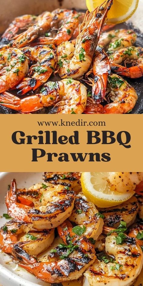 Transform your BBQ game with these succulent grilled BBQ prawns! 🍤🔥 Marinated to perfection, these prawns are the ultimate summer treat. Whether you're grilling outdoors or using a stovetop, this quick and easy recipe guarantees flavor-packed prawns that everyone will love. Perfect for BBQ parties or a light weeknight dinner! 🌞🌽 #BBQRecipes #GrilledPrawns #SeafoodLovers #BBQSeason #GrillRecipes #SummerFood #SeafoodRecipe #EasyDinner Shrimp Marinade Recipes, Prawn Marinade, Bbq Prawns, Easy Shrimp Recipes, Baked Shrimp Recipes, Healthy Bakes, Shrimp Marinade, Bbq Fish, Bbq Seafood