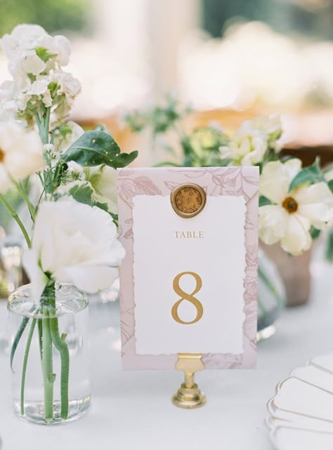 Table Numbers Unique, Cute Table Numbers, Diy Wedding Place Settings, Romantic Wedding Table Numbers, Seating Chart On Table, Vintage Wedding Table Numbers, Wedding Table Numbers Unique, Romantic Wedding Signage, Classic Table Numbers Wedding