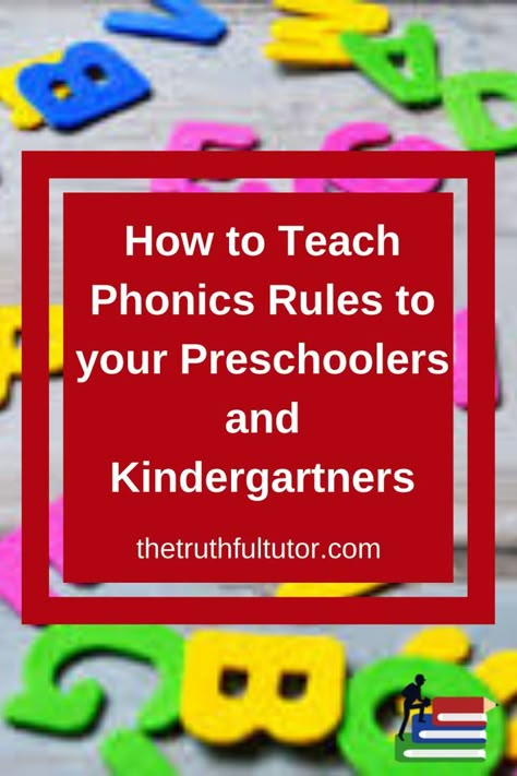 One of the foundations of reading is knowing phonic rules. However, in order to teach your kids phonics rules, you have to know how to teach phonics rules yourself and some of you may not even know what phonics is. This article will teach you about phonics and exactly what you need to do to make sure your little one succeed #phonics #teaching #preschool #kindergarteners. https://thetruthfultutor.com/how-to-teach-phonics-rules-to-your-preschoolers-and-kindergarteners/ How To Teach Phonics Rules, Phonics Rules Kindergarten, Order To Teach Reading, Phonics Teaching Ideas, Teaching Preschoolers To Read, How To Teach Phonics To Preschoolers, How To Teach Phonics Kindergarten, Phonic Activities Preschool, Teaching Kindergarten Reading