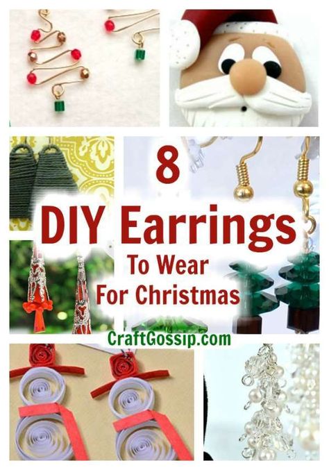 These Christmas tutorials are all for Earrings that are perfect for the festive season. All of these links lead to DIY earring tutorials. They are easy to follow with photos to guide you along. If you are looking to buy … Read More... Earring Ideas For 4 Holes, Homemade Christmas Jewelry, Christmas Earrings Diy Beads, Diy Dangle Earrings Tutorials, Christmas Jewelry Diy Earrings, Christmas Earing Diy, Diy Christmas Pins To Wear, Diy Christmas Earrings Easy, Christmas Earrings To Make