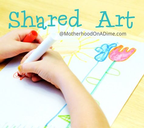 Shared Art:  A Cooperative Art Activity for Kids (Great travel game, too!) Art Activity For Kids, Art Therapy Projects, Summer Fun For Kids, Preschool Arts And Crafts, Art Zentangle, Art Therapy Activities, Pass Out, Art Activity, Picture Story