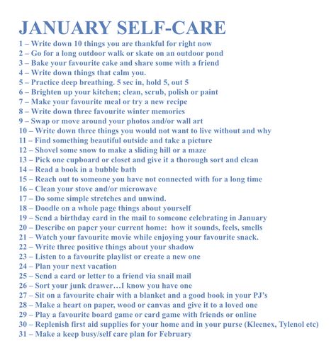 Positive ways to keep up your mental health How To Stay Mentally Healthy, January Rituals, Winter Mental Health, Mental Cleanse Challenge, Self Care Calendar, January Ideas, Self Care Bullet Journal, Writing Therapy, Get My Life Together