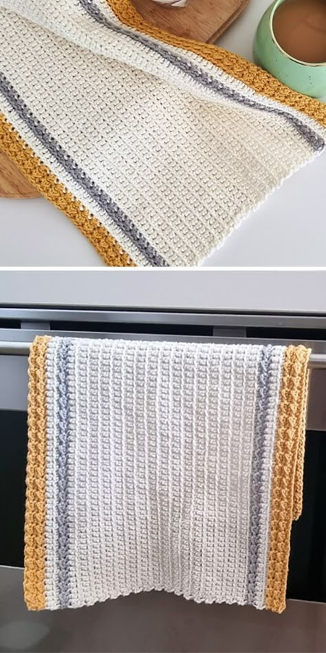 Crochet towel topper