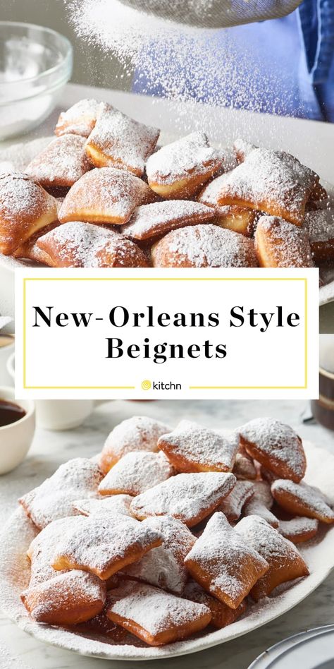 Benight Recipe, Unique Baking Recipes, Things To Bake When Bored Easy, Easy Beignets, Unique Dessert Recipes, American Food Recipes, Beignet Recipe, New Orleans Style, Oreo Dessert