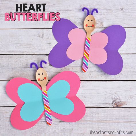 Butterfly Crafts For Toddlers, Wooden Spoon Puppets, Butterfly Art And Craft, Cucumber Trellis Diy, Trellis Diy, Easy Butterfly, Diy Landscaping Ideas, Cucumber Trellis, Butterfly Craft