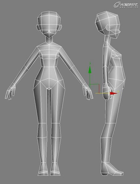 Tutorial images : 3D Character Modeling | Layth Jawad Low Poly Art Style, Character Turnaround Sheet, Character Topology, 3d Wireframe, Clay Mation, Low Poly Characters, Blender Character Modeling, Blender Character, Maya Modeling