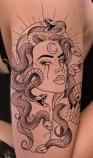 Medusa Tattoos, Medusa Tattoo Design, Armband Tattoos, Medusa Tattoo, Custom Tattoo Design, Snake Tattoo, Custom Tattoo, Armband Tattoo, Designs Ideas