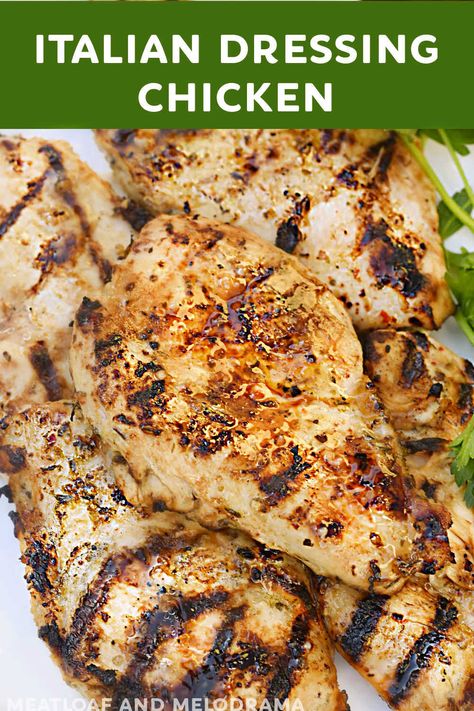 Oven Grilled Chicken Breast, Italian Dressing Marinated Chicken, Baked Marinated Chicken Breast, Make Italian Dressing, Italian Dressing Chicken Marinade, Marinated Chicken Breast Recipes, Italian Chicken Breast Recipes, Italian Marinated Chicken, Italian Dressing Marinade