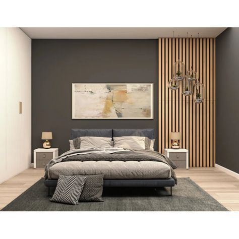 Porpora 4.8" x 94.5" Shiplap Wall Paneling | Wayfair Wood Slat Wall, Wall Panel Design, Wall Panels Bedroom, Shiplap Wall, Interior Design Per La Casa, Bedroom Panel, Acoustic Wall, Decorative Wall Panels, Design Del Prodotto