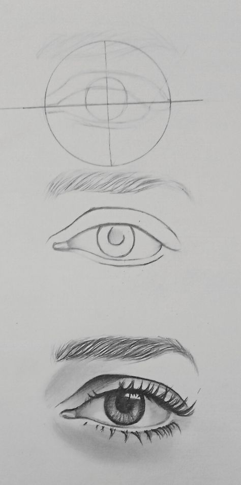 Drawing Realistic Eyes Step By Step, Realistic Eye Drawing, Pencil Drawings For Beginners, Eye Ball, Ball Drawing, Eye Drawing Tutorials, Drawing Tutorial Face, Drawing Eyes, Eye Sketch