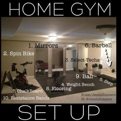 your Workout Room Ideas, Home Workout Space, Home Gym Basement, Home Gym Set, Home Gym Machine, Dream Home Gym, Home Gym Setup, Home Gym Garage, Workout Room Home