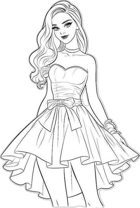 48 Barbie Coloring Pages For Kids And Adults - Our Mindful Life Coloring pages #coloringpages Coloring books #coloringbooks Coloring pages for kids #coloringpagesforkids Coloring pages for kids princess #coloringpagesforkidsprincess 4.419 Barbie Coloring Pages For Kids, Printable Barbie, Our Mindful Life, Free Coloring Pages For Kids, Fashion Coloring Book, Witch Coloring Pages, Barbie Drawing, Doll Drawing, Disney Princess Coloring Pages