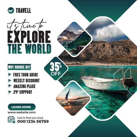 Travel Agency Social Media Post Template #pikbest#templates Travel Agency Poster Graphic Design, Travel Agency Instagram Post, Jiji Background, Travel Agency Social Media Posts, Travel Post Design, Travel Social Media Design, Travel Agency Poster, Travel Instagram Post, Travel Agency Social Media