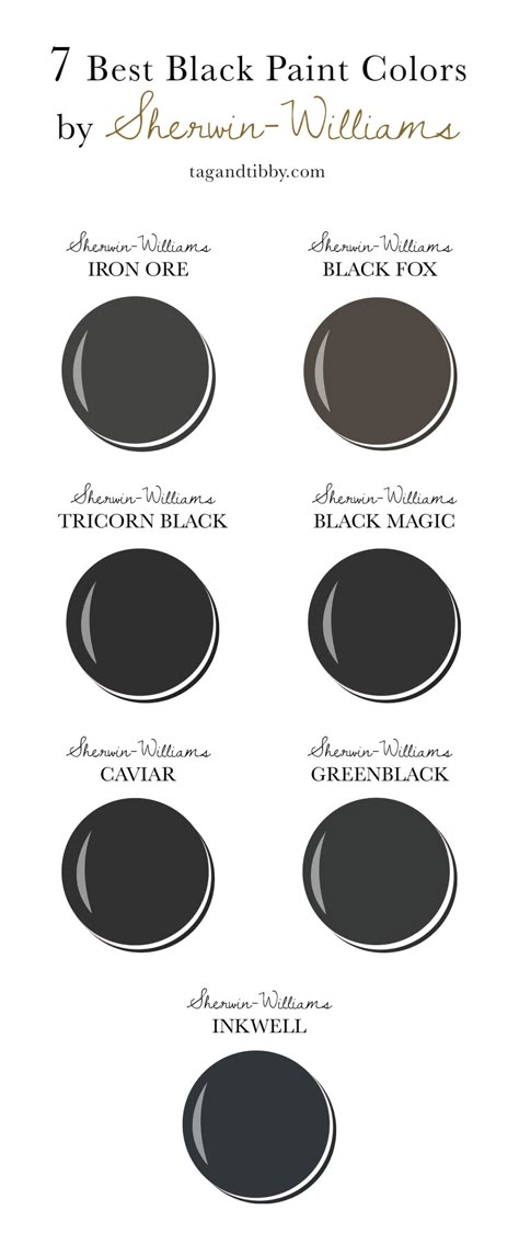 Black Fox Exterior Trim, Sw Black Fox Exterior, Black With Green Undertone Paint, Black Paint With Green Undertones, Sw Black Magic Exterior, Sw Tricorn Black Exterior, Black Magic Sw Paint, Sherwin Williams Black Magic Cabinets, Sw Black Fox Cabinets