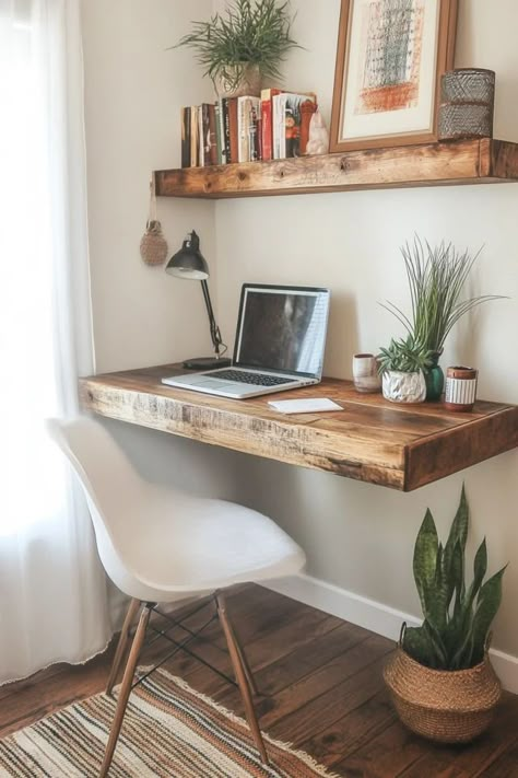 "Maximize your workspace with DIY Floating Desks! 🛠️💻 Perfect for creating a sleek and space-saving solution for your home office. 🌟✨ #DIYDesks #HomeOffice #WorkspaceInspo"