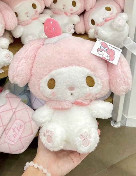 Melody Plushie, Sanrio Plushies, I Need Her, Totoro Plush, Soft Pink Theme, Handmade Plushies, Kawaii Plushies, Hello Kitty My Melody, Kawaii Room