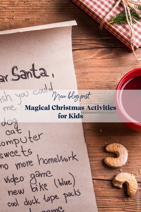 Ah, Christmas! A time filled with wonder, joy, and, of course, a little bit of chaos! The holiday season brings excitement and magic, especially for children. With the festivities approaching, here are some delightful activities that will keep your little ones entertained, inspire their creativity, and evoke a bit of nostalgia while you make magical memories together. Homemade Advent Calendars, Magic For Kids, Christmas Activities For Kids, New Blog Post, Magical Moments, Kids Writing, Fun Activities For Kids, Magical Christmas, Diy Decorations