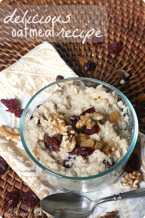 Starbucks Copy Cat Perfect Oatmeal Recipe | MyBlessedLife.net #DairyBreakfastClub What's For Breakfast, Oatmeal Recipes, Good Healthy Recipes, Best Breakfast, Yummy Breakfast, No Cook Meals, Brunch Recipes, Healthy Breakfast, Breakfast Brunch