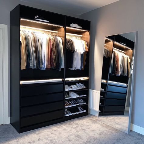 Mens Room Decor, Mens Bedroom Decor, Mens Room, Bedroom Redesign, Boys Bedroom Makeover, Stylish Bedroom Design, Closet Design Layout, Wardrobe Room, Men Closet