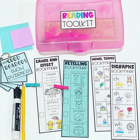 Reading Toolkit, Comprehension Bookmarks, Maths Display, Second Grade Reading, Math Tools, Teach Reading, Math Time, 2nd Grade Reading, Science Of Reading