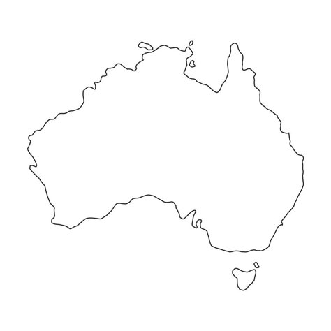 Australia Continent Map, Australia Map Outline, Australia Map Tattoo, Australia Map Illustration, Australia Outline, Australia Map Art, Exhibition Postcard, Western Australia Map, Australia Drawing