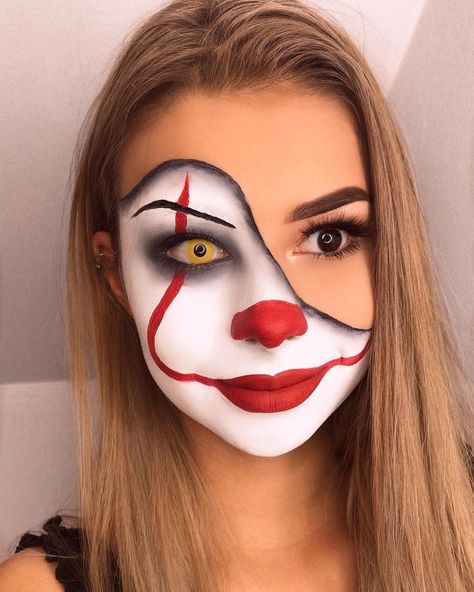 Hallowen Schminke, Easy Halloween Face Painting, Easy Halloween Makeup Ideas, Easy Halloween Makeup, Halloweenský Makeup, Holloween Makeup, Creepy Halloween Makeup, Cute Halloween Makeup, Halloween Beauty