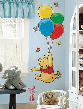 Functional nursery decor is safe, comfortable for toddlers and mothers, pleasant and relaxing Cartoon Wall Painting, Pooh Winnie, Deco Disney, Winnie The Pooh Nursery, Pooh And Piglet, Diy Wall Painting, Disney Nursery, Wall Painting Decor, Cartoon Wall