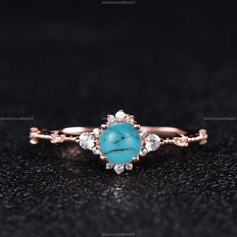 Engagement,Engagement Ring,Wedding Ring,Wedding,Ring For Her,Gift For Her,Birthday Ring,Promise Ring,Gift For Love,Ring For Wife,Turquoise Ring Turquoise Engagement Ring, Peach Morganite Ring, Turquoise Ring Engagement, Unique Wedding Jewelry, Morganite Diamond Ring, Vintage Turquoise Ring, Morganite Engagement Ring Rose Gold, Vintage Gold Engagement Rings, Pink Morganite Engagement Ring